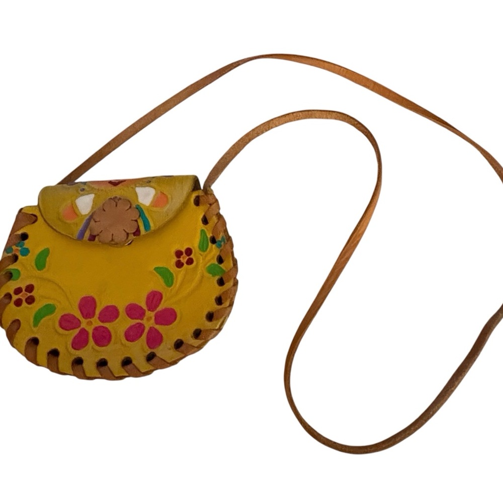 Cute little kids leather purse